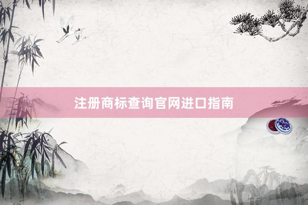 注册商标查询官网进口指南
